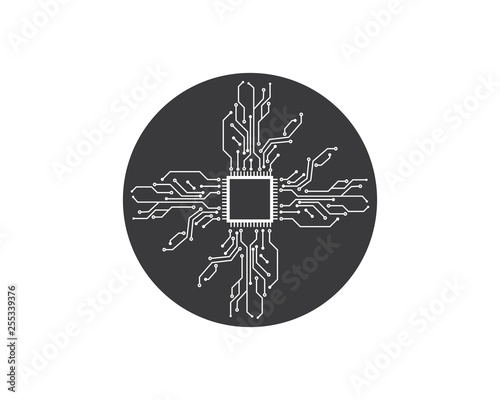 circuit board line concept design illustration