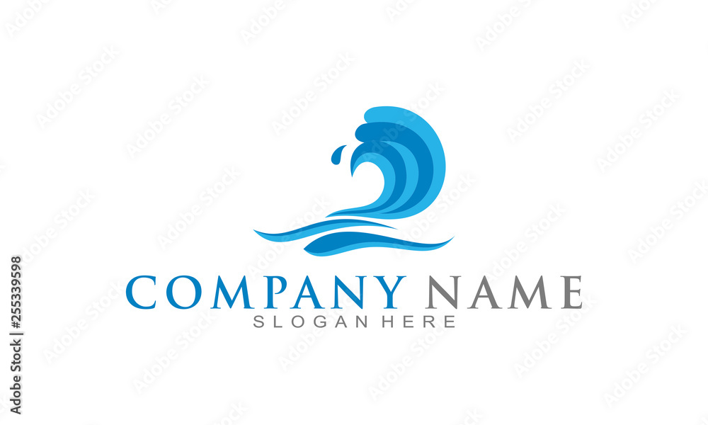 Water icon logo