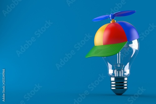 Light bulb with kid cap photo