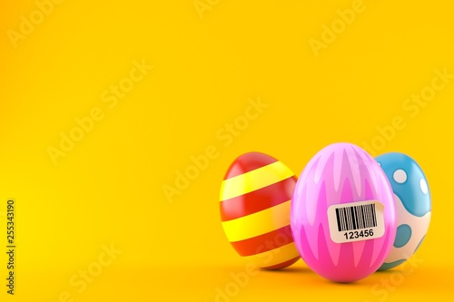 Easter eggs with barcode
