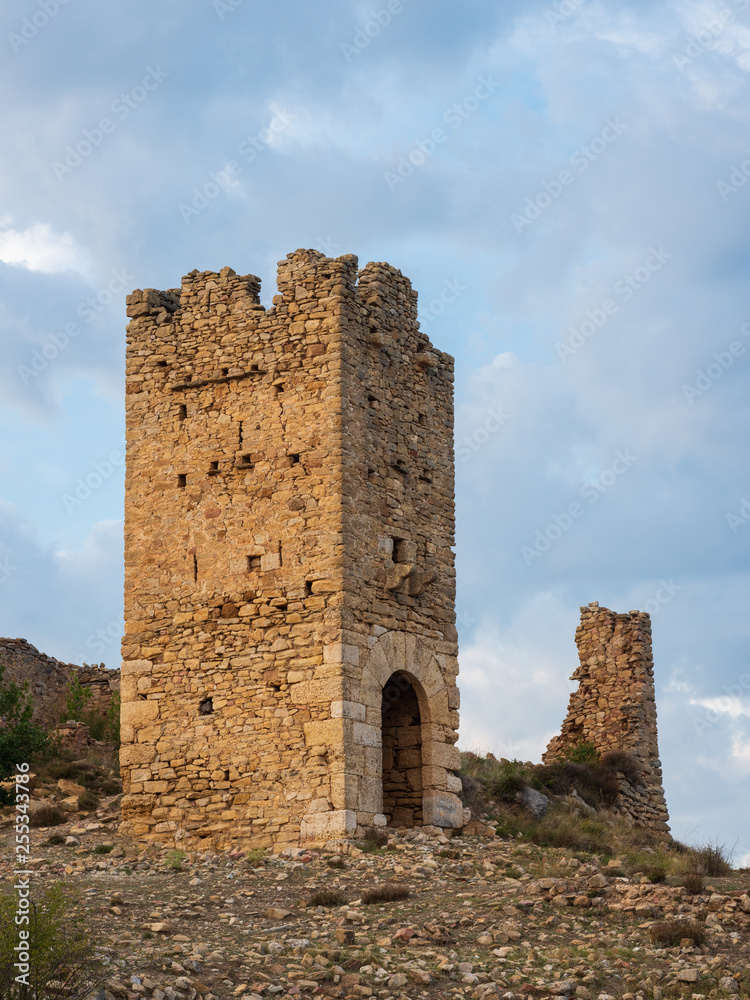 Ruinas del castillo de Pradas. San Agustín. Teruel. Aragón. España
