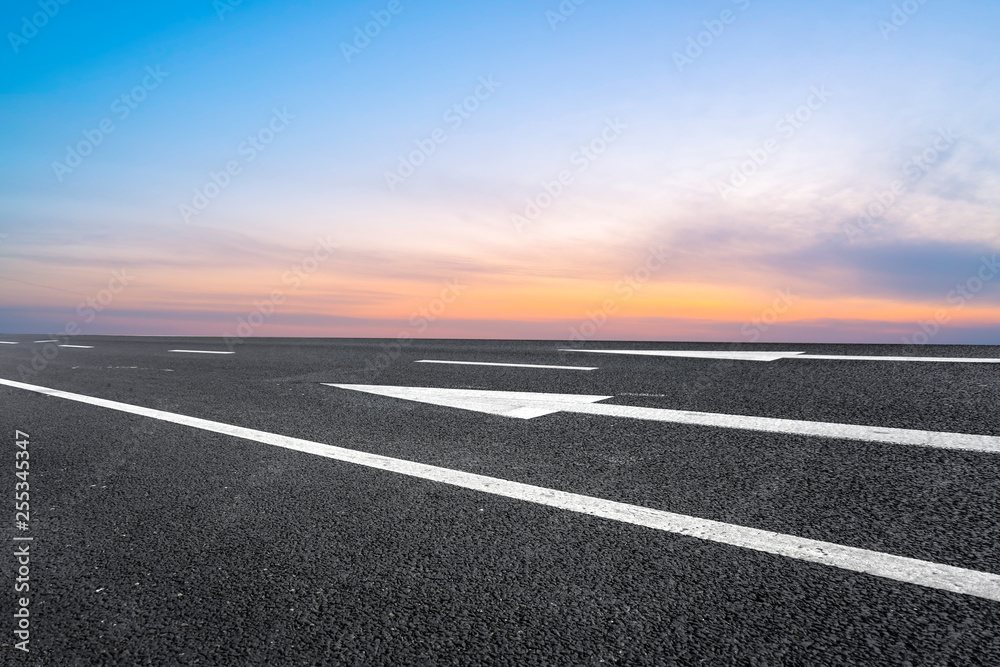 Road surface and sky cloud landscape.. Road surface and sky cloud landscape..