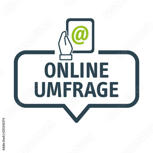 Sprechblase Online Umfrage Vektor Illustration photo