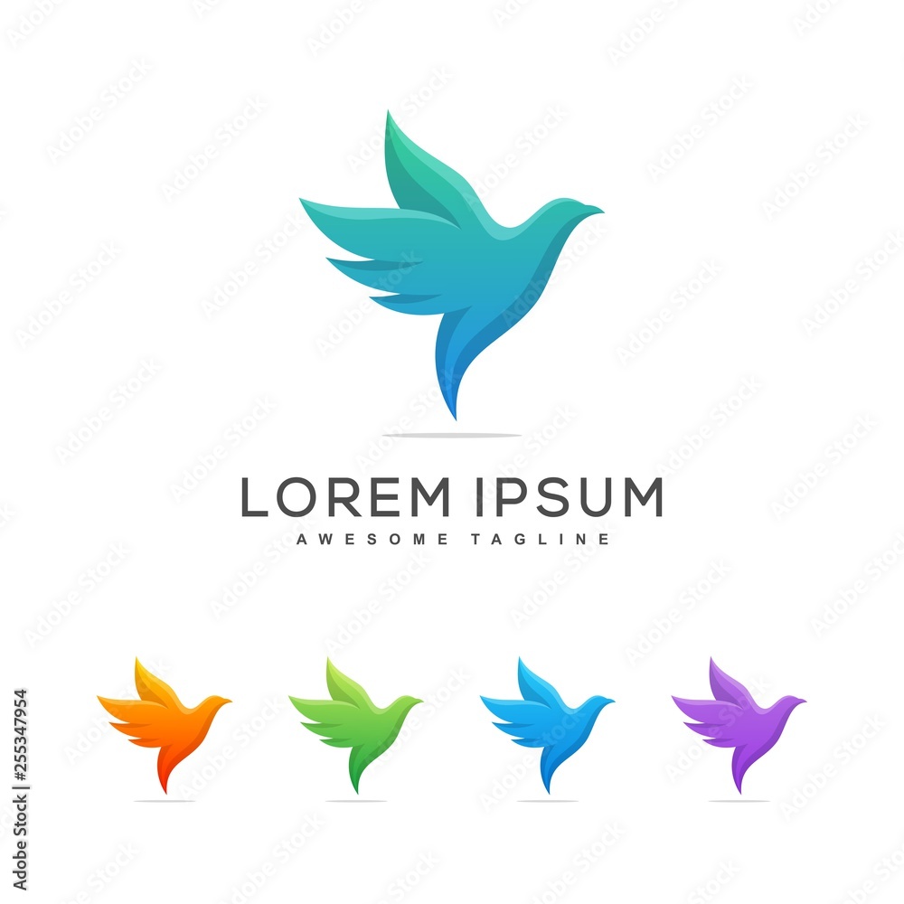 Dove illustration vector Design template Dove illustration vector Design template
