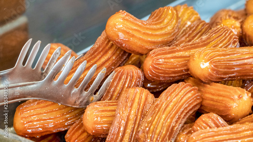 Tablou pe pânză Tulumba (or Bamiyeh), a popular dessert found in the cuisines of the former Otto