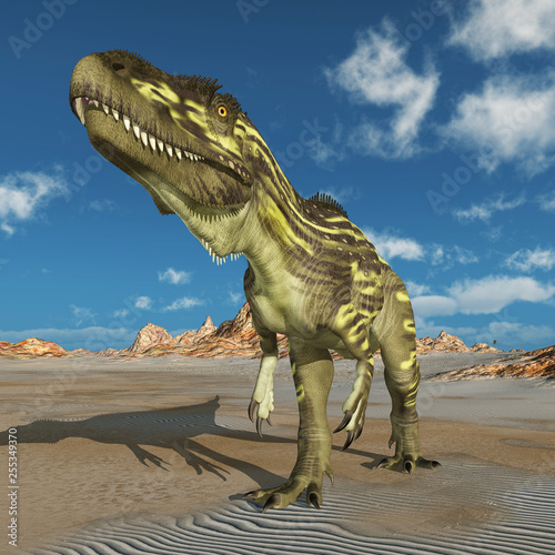 Dinosaurier Torvosaurus in einer Landschaft © Michael Rosskothen