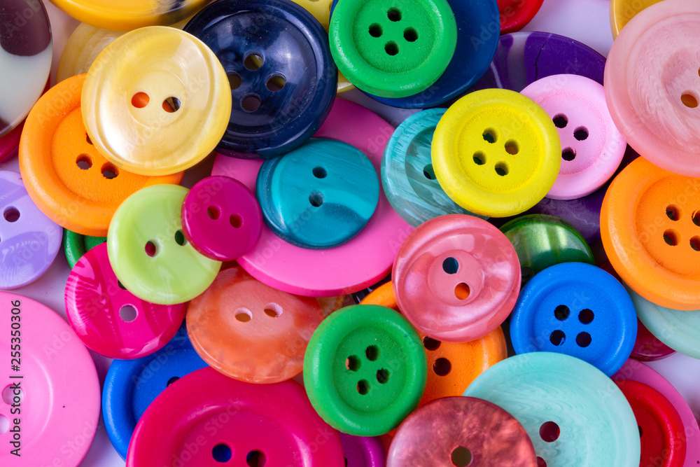 Sewing buttons background. Colorful sewing buttons texture Sewing buttons background. Colorful sewing buttons texture