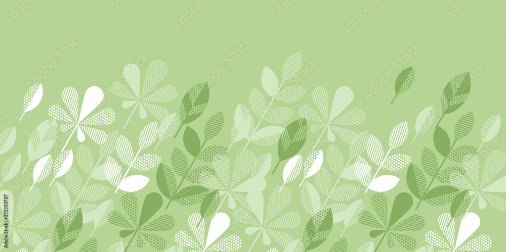 Geometric style tender light green spring foliage Geometric style tender light green spring foliage