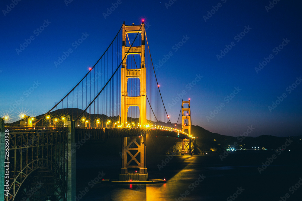 Bridge Golden Gate night shot. Can be used as wallpaper or background Bridge Golden Gate night shot. Can be used as wallpaper or background