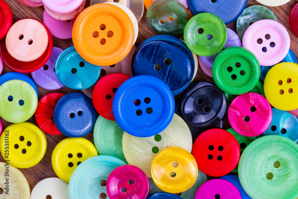 Sewing buttons background. Colorful sewing buttons texture Sewing buttons background. Colorful sewing buttons texture