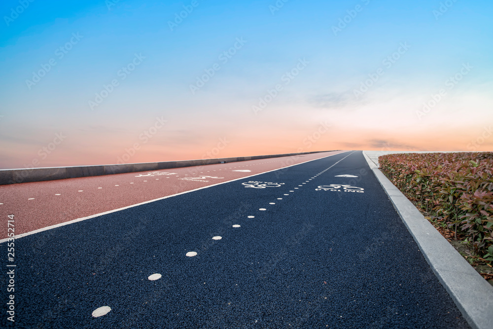 Road surface and sky cloud landscape.. Road surface and sky cloud landscape..
