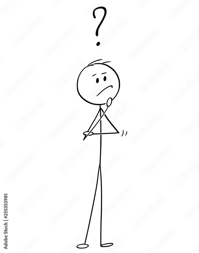 Stick Man Drawing Vector PNG Images, Vector Cartoon Stick Figure Drawing  Conceptual Illustration Of Creative Man Or Businessman Or Writer Thinking  About Something, Cartoon Drawing, Stick Drawing, Figure Drawing PNG Image  For