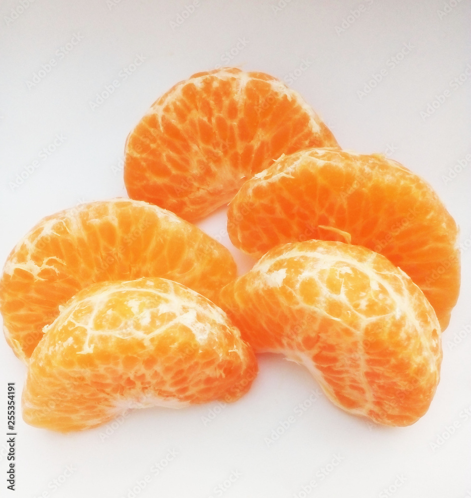 orange slices of tangerine orange slices of tangerine