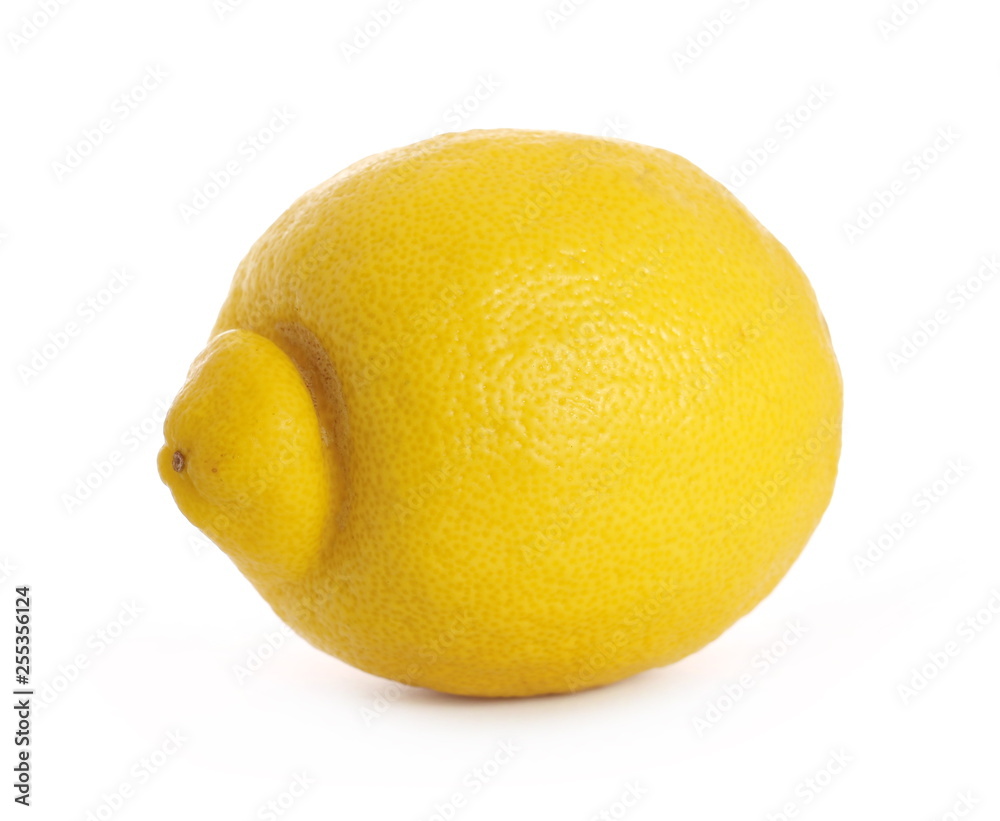 Ripe lemon isolated on white background Ripe lemon isolated on white background