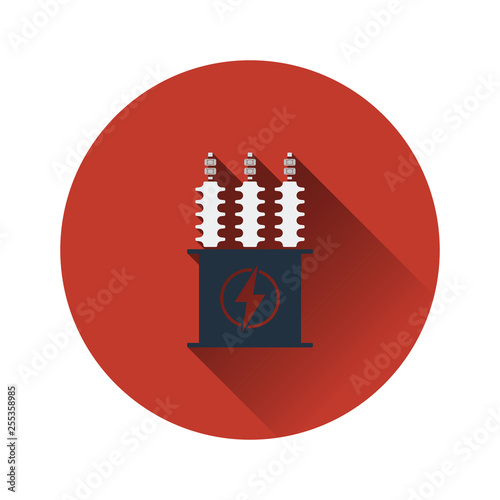Electric transformer icon