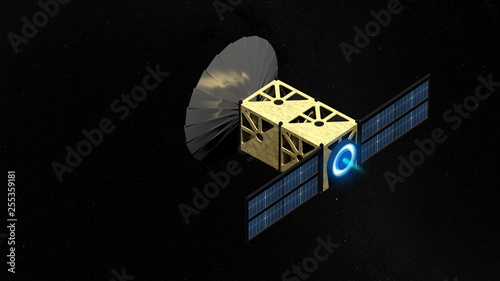 Tableau sur toile CubeSat et propulsion ionique