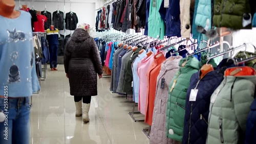 buyer chooses jacket