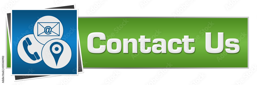 Contact Us Green Blue Symbols Horizontal Contact Us Green Blue Symbols Horizontal
