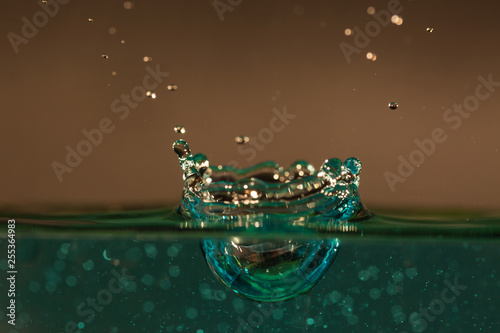 Abstract backgrounds and wallpapers. Water drop splash.