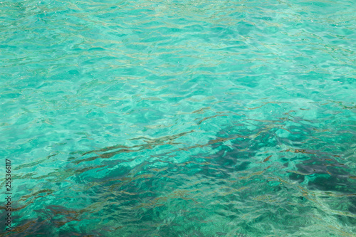 Turquoise water in mediterranean sea