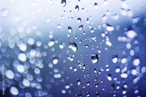 water drops on window glass. Background.