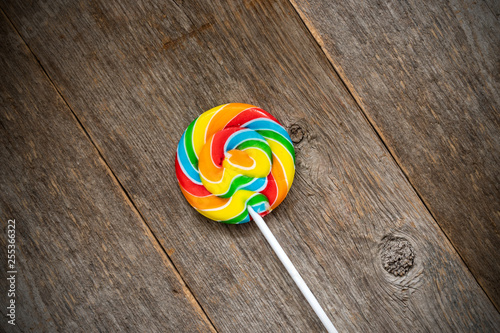 Fruity colorful lollipop