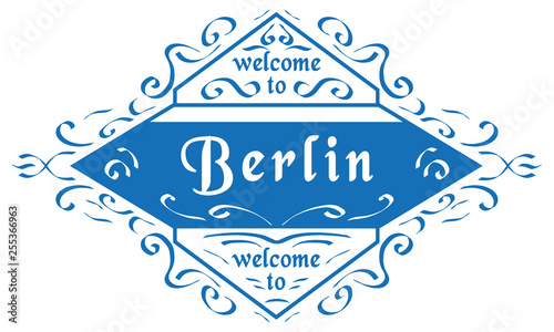 Vector Welcome to Berlin