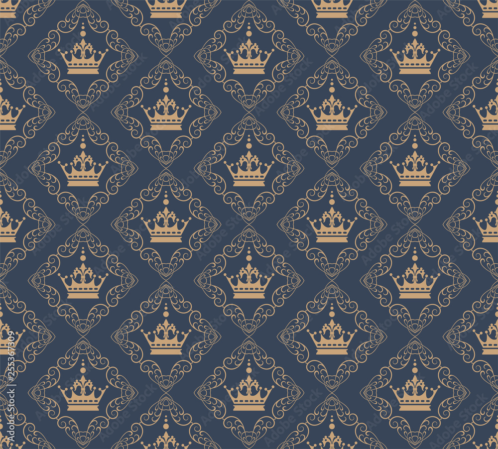 Royal pattern background vector