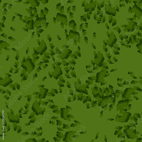 Forest camouflage of various shades of green colors