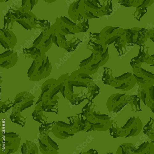 Forest camouflage of various shades of green colors