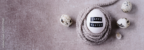 Photography Warm woolen easter nest - happy easter!