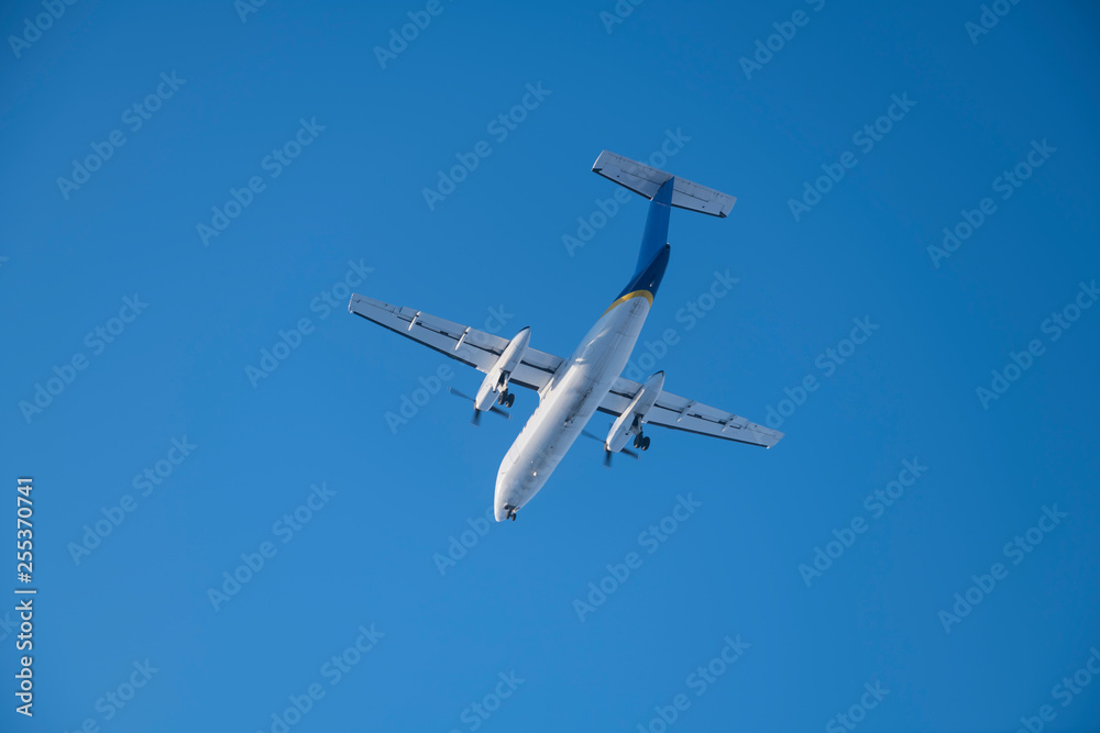 Civil airliners flying in the air Civil airliners flying in the air