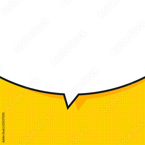 Speech Bubble in Pop Art Style. Vector illustration