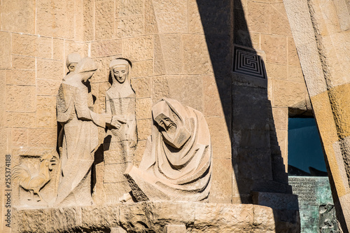 Vue de la sagrada familia