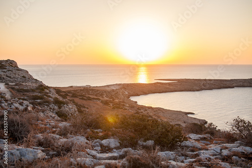 Sunrise view from the top view point of Cape Greco in Cyrpus © Victoria Boroda