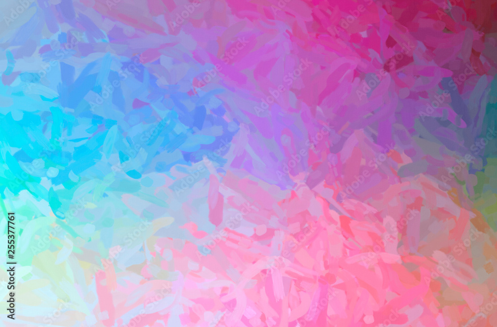 Fototapeta premium Abstract illustration of pink Impressionist Impasto background