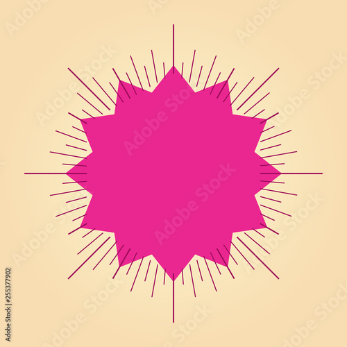 Geometric Shapes and Light Ray Collection. Hipster Style Frames. Great for retro style projects.