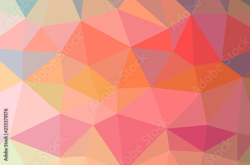 Illustration of abstract Red horizontal low poly background. Beautiful polygon design pattern.