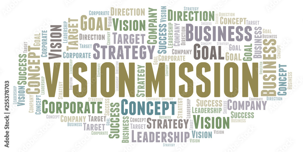 Vision Mission word cloud.