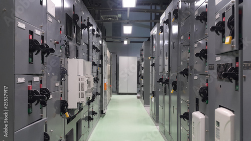 electrical part and accessories in the control cabinet , control and power distributor,lockout ,tagout