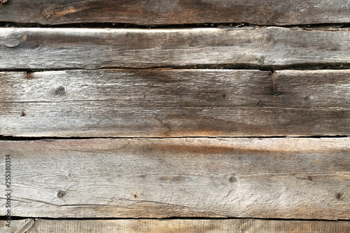 old weathered wooden shield of planks background
