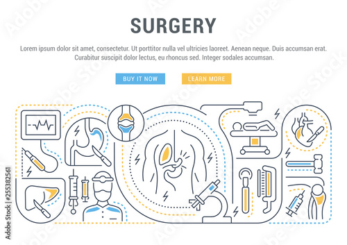 Vector Illustration of Surgery.