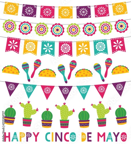 Cinco de Mayo party banners and decoration set 