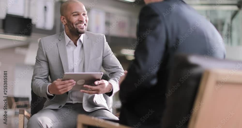 African American businessman in a corporate meeting