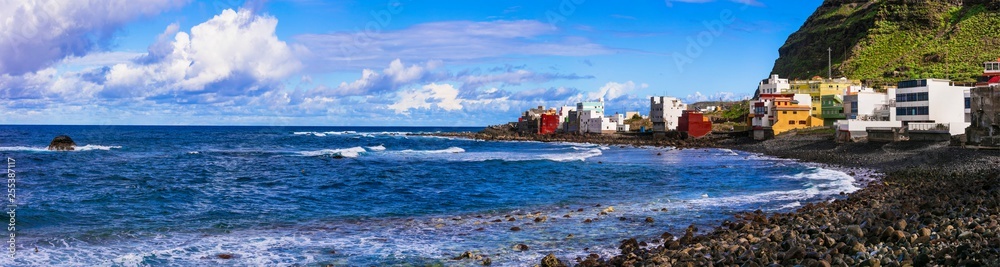 Picturesque small coastal villages in northen part of Gran Canaria, Canary islands