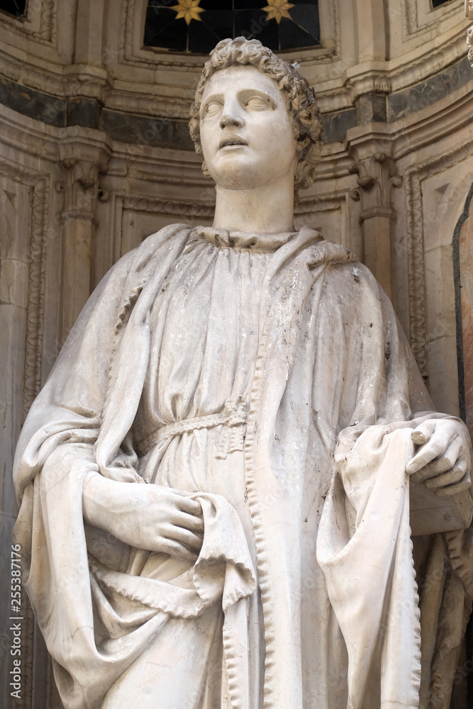 Obraz premium Saint Philip by Nanni di Banco, Orsanmichele Church in Florence, Tuscany, Italy