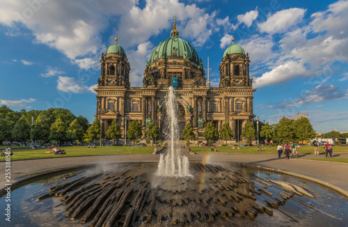 Berlin, Germany - completed in 1905 and built in a Historicist architecture style, the the Berlin Cathedral it's one of the main landmarks in the german capital