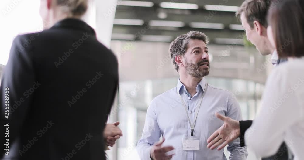 Business executives meeting at a conference