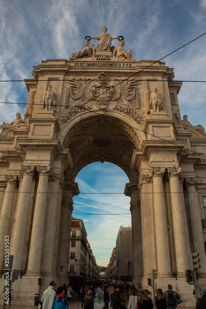 Obraz premium Praça do comércio lisboa portugal
