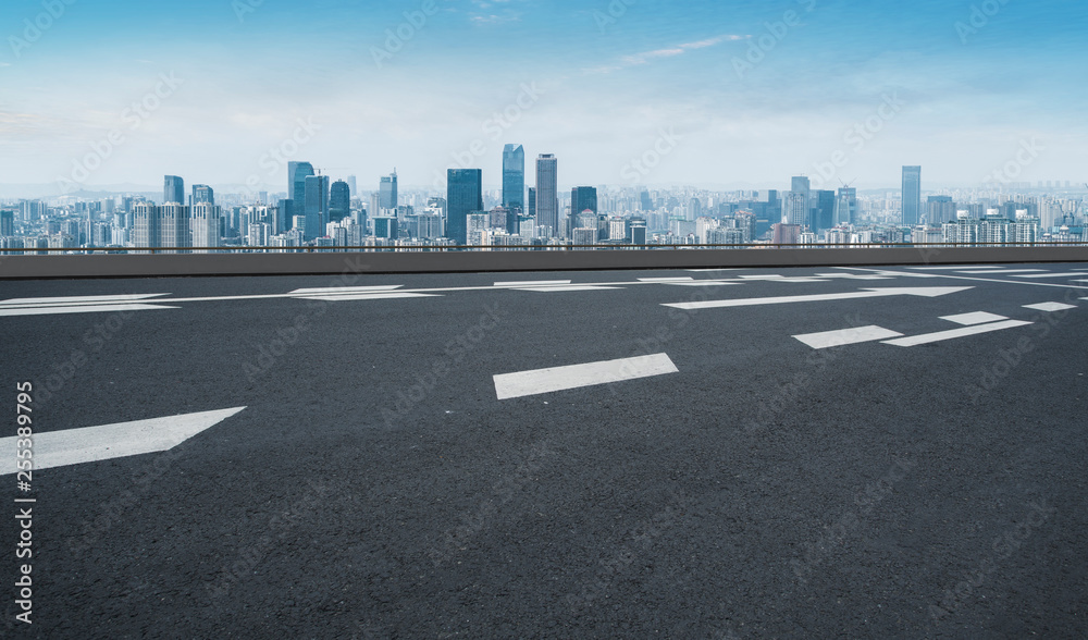 Urban Road, Highway and Construction Skyline Urban Road, Highway and Construction Skyline